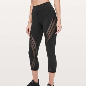 Lululemon Never Still Crop Mesh Legging Size 8